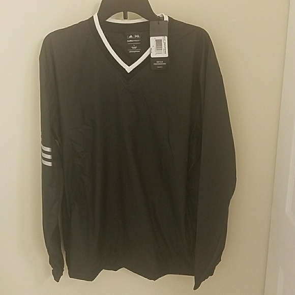 Adidas Climalite V-neck Golf Windbreaker Pullover - Picture 2 of 4